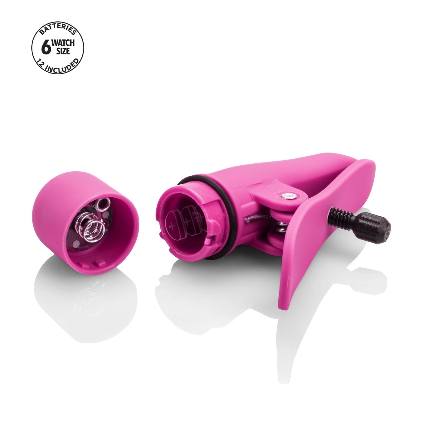 Nipple Play Nipplettes Vibrating Adjustable Nipple Clamps Pink 2.75 Inch Waterproof