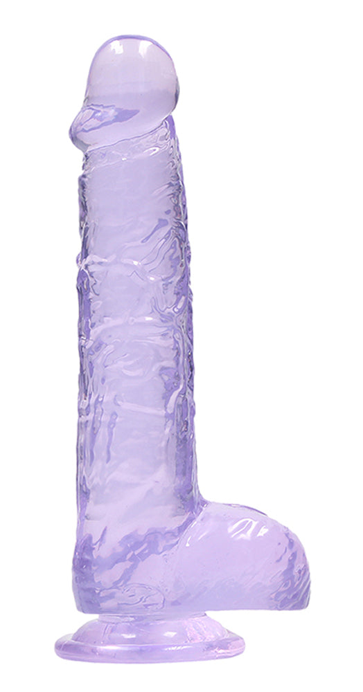 REALROCK 6'' Realistic Dildo With Balls - 15.2 cm Dong, Purple