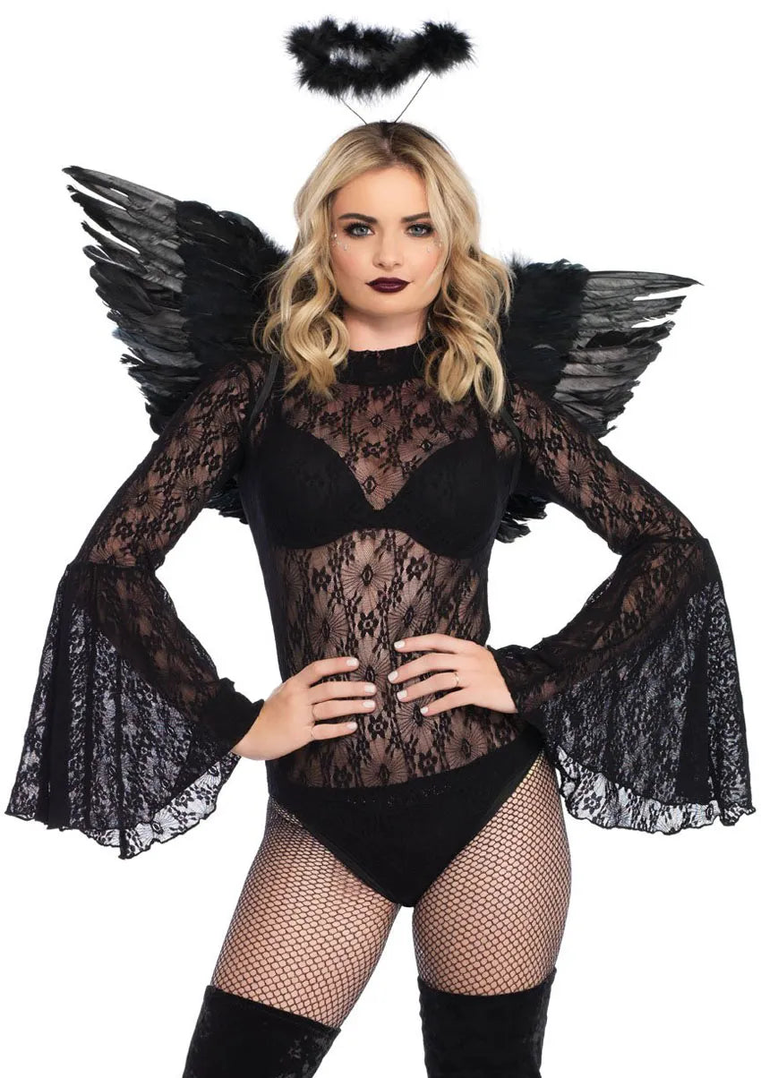 2 Piece Angel Accessory Kit – Wings and Halo Costume Accessories
