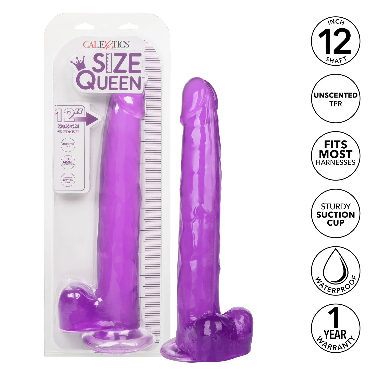 Size Queen 12 Inch Realistic Dildo – Firm 30.5 Cm Dildo