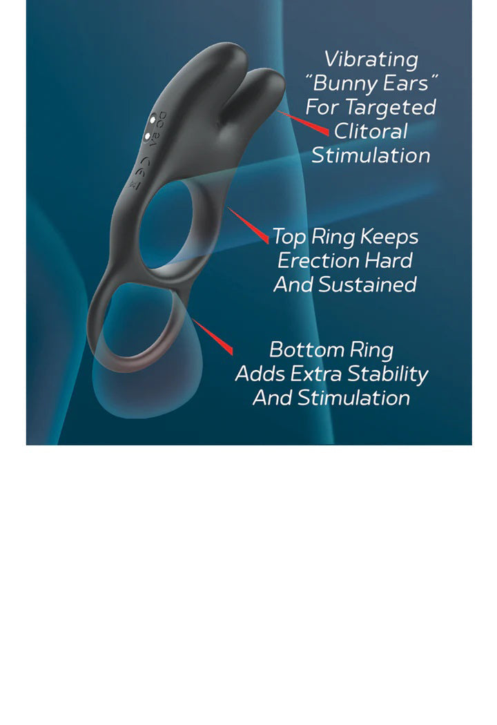 Red Dot Rings V1 Vibrating Cock Ring with Remote