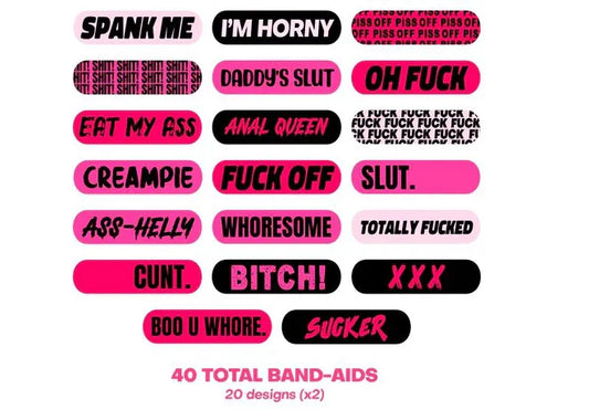 Naughty Naughty XXX Ouchie Stix – 40-Pack Bandages