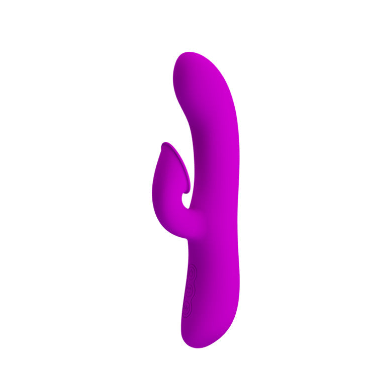 Rechargeable Anthony – Silicone Clit Suction Rabbit Vibrator With Curved Shaft And Thicker Tip