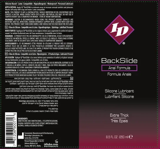 ID Backslide – Silicone Lubricant 8.5 Oz