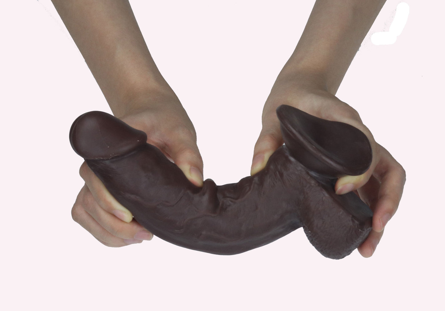 Get Lucky 7.5 Inch Realistic Dark Brown Dildo