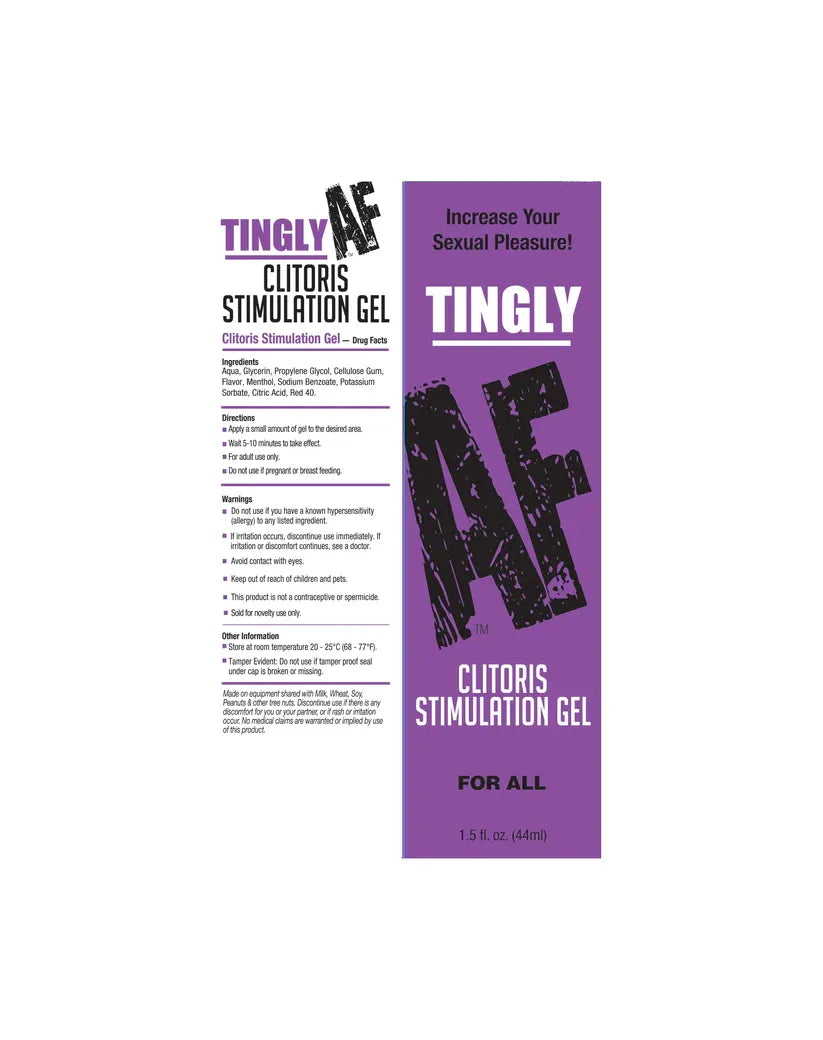 Tingly Af Clitoral Stimulation Gel – 1.5oz Intense Sensation Gel
