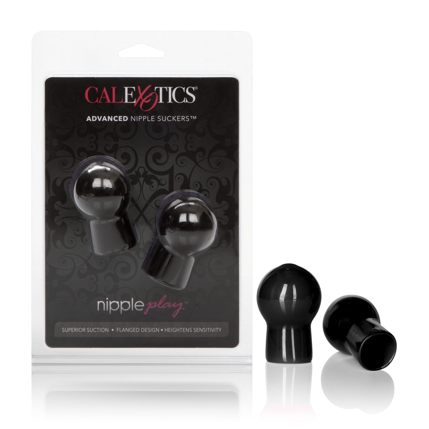 Nipple Play Advance Nipple Suckers Black PVC Mini Suckers 2.25 Inch x 1 Inch