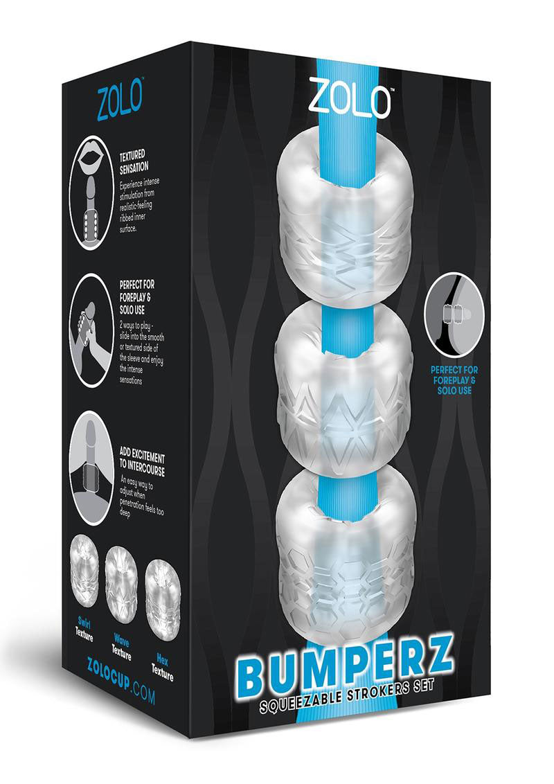 Zolo Bumperz 3 Piece Set – Textured Strokers