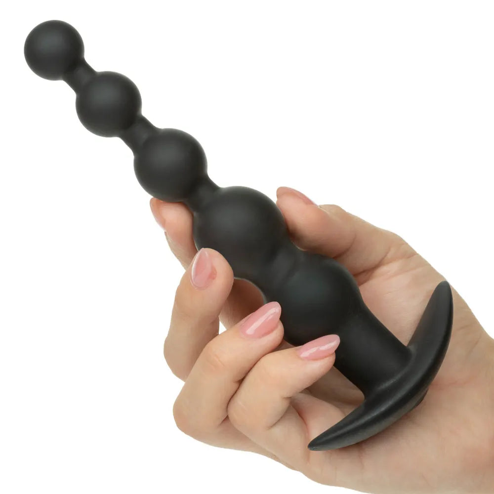 Rechargeable X-5 Power Beads (Black) – Flexible Vibrating Power Beads