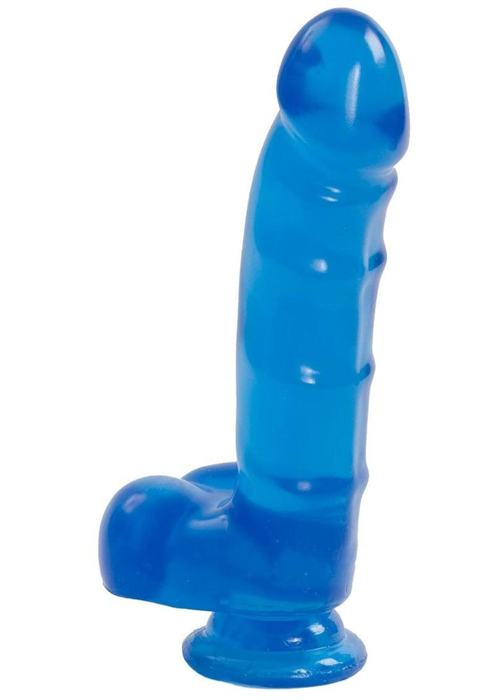 6" Cock And Balls With Suction Cup Sapphire