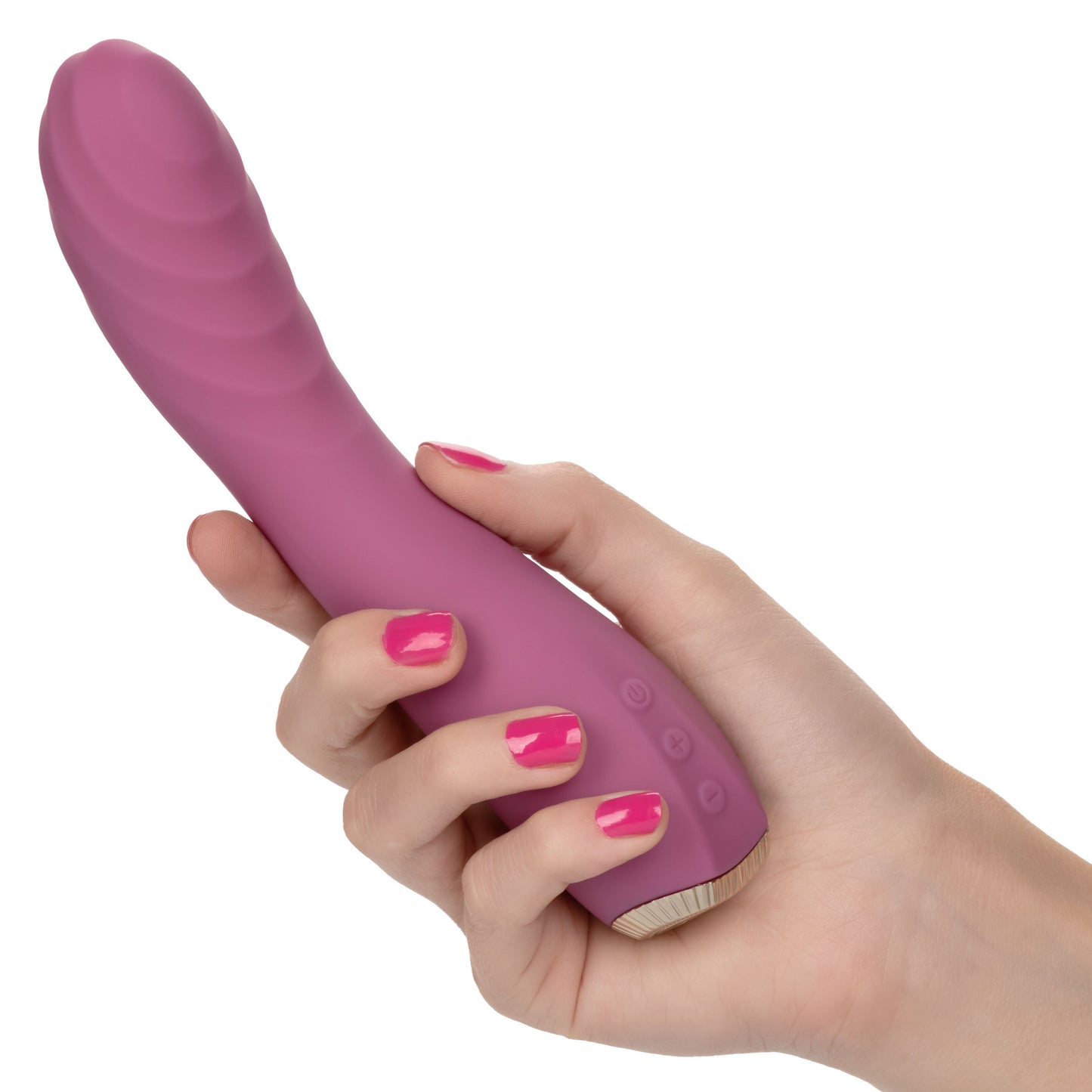 Uncorked Pinot Pink Silicone Massager with 10 Speeds and Rechargeable