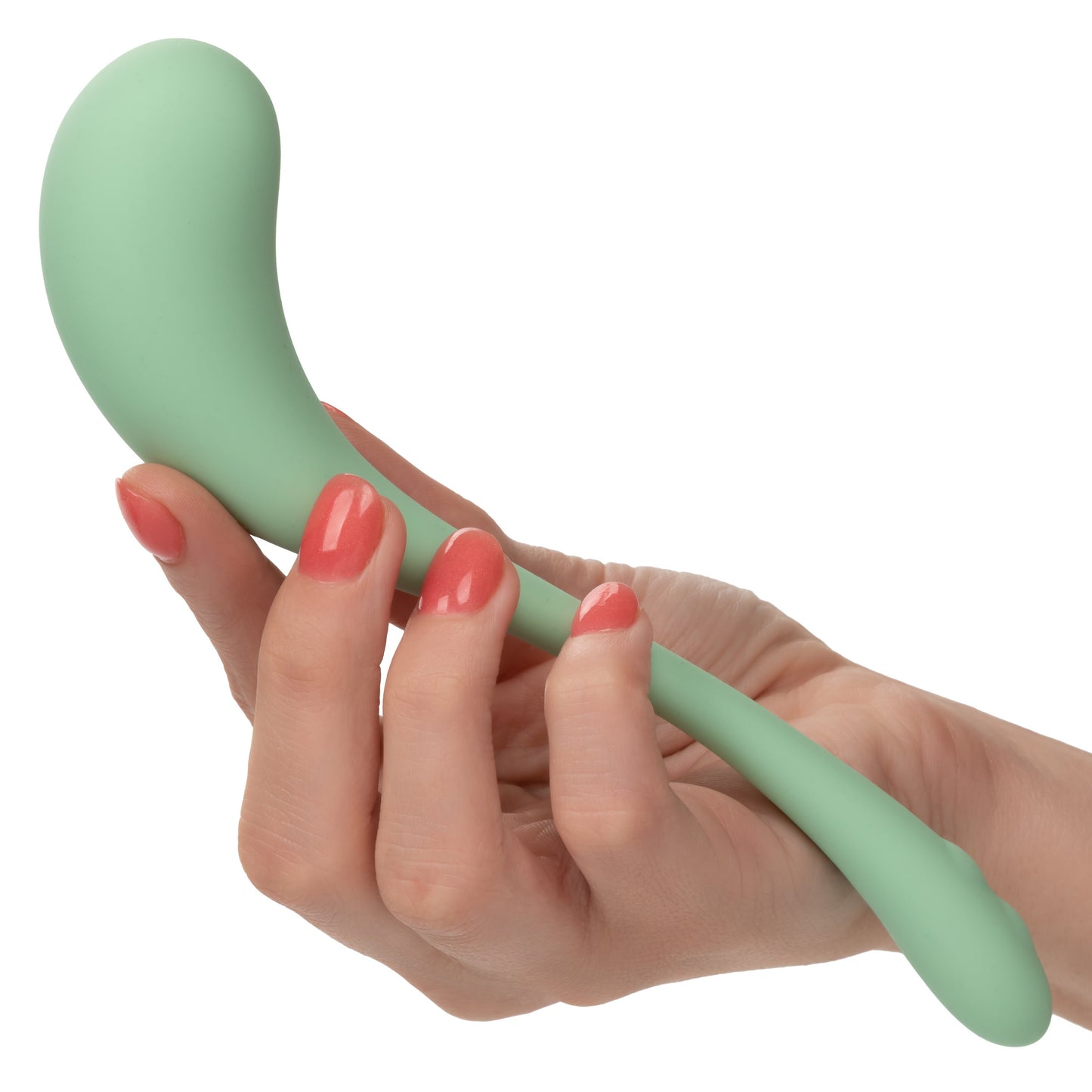 Elle Liquid Silicone Wand Vibrator in Mint Green with 10 Vibration Functions and Rechargeable