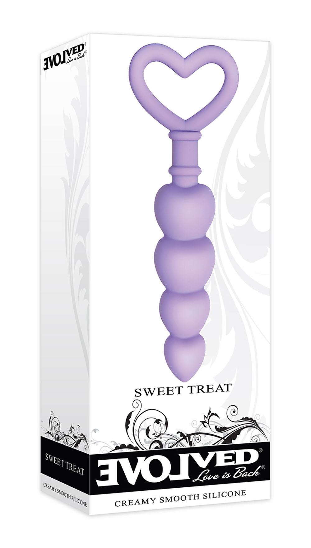 Sweet Treat Heart-Shaped Silicone Beads – 6.15" Flexible Graduated Butt Plug