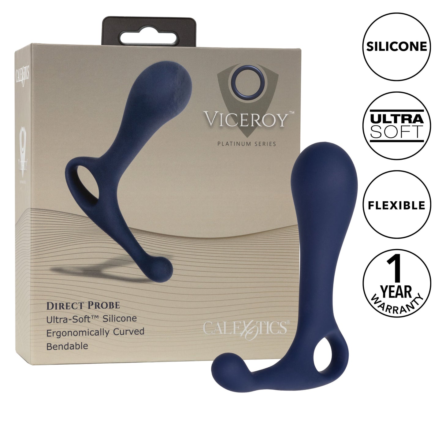 Viceroy Direct Probe Ultra-Soft Silicone Ergonomically Curved Bendable 4.75 x 3.5 Inch
