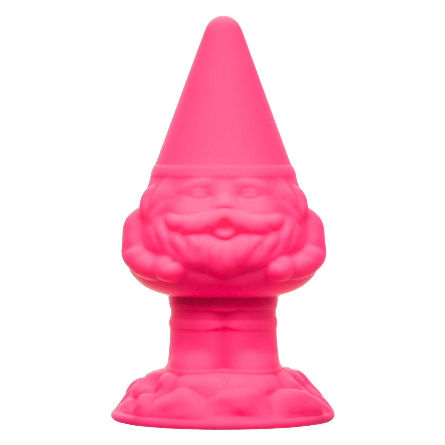 Naughty Bits Anal Gnome Gnome Butt Plug in Pink Silicone, 2 Inch Diameter