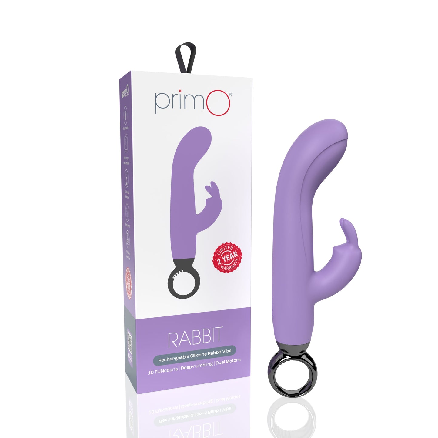 Screaming O PrimO Rabbit – 4.5 Inch Silicone Rabbit Vibrator with 5+5 Motor Settings