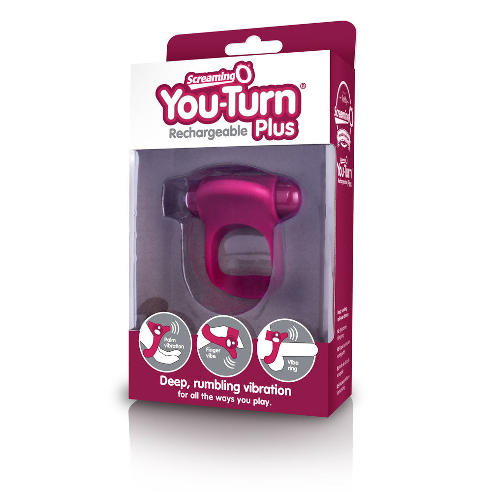 Charged You-Turn Plus – Rechargeable Vibrating Cock Ring