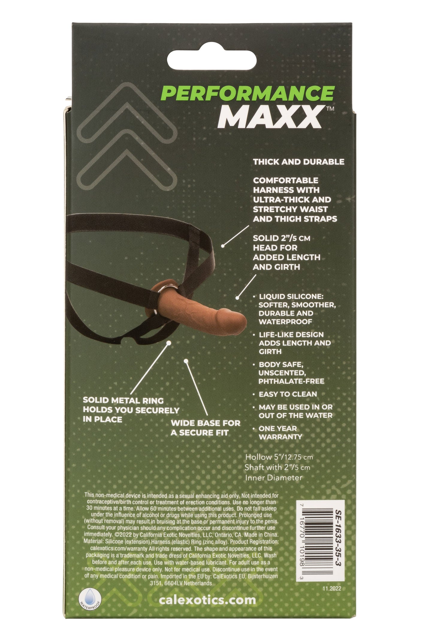 Performance Maxx Life-Like Extension with Harness Brown 2 Inch Length