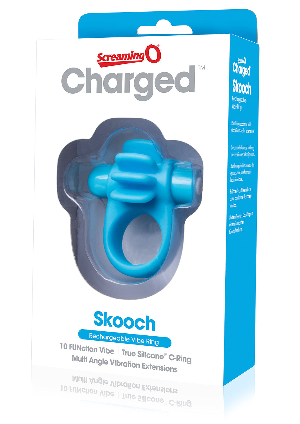 Skooch Charged – Rechargeable Vibrating Cock Ring with Textured Stimulation