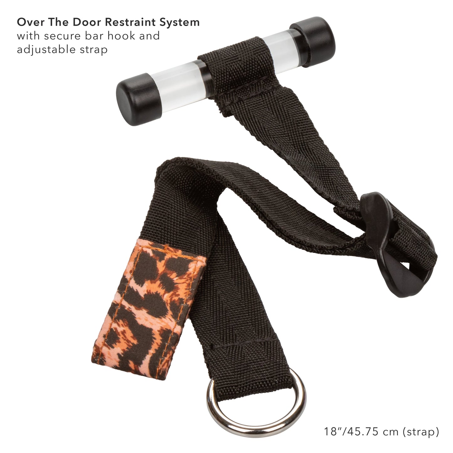 Unleashed Adventure Set 7-Piece Animal Print Faux Leather BDSM Kit with Travel Case