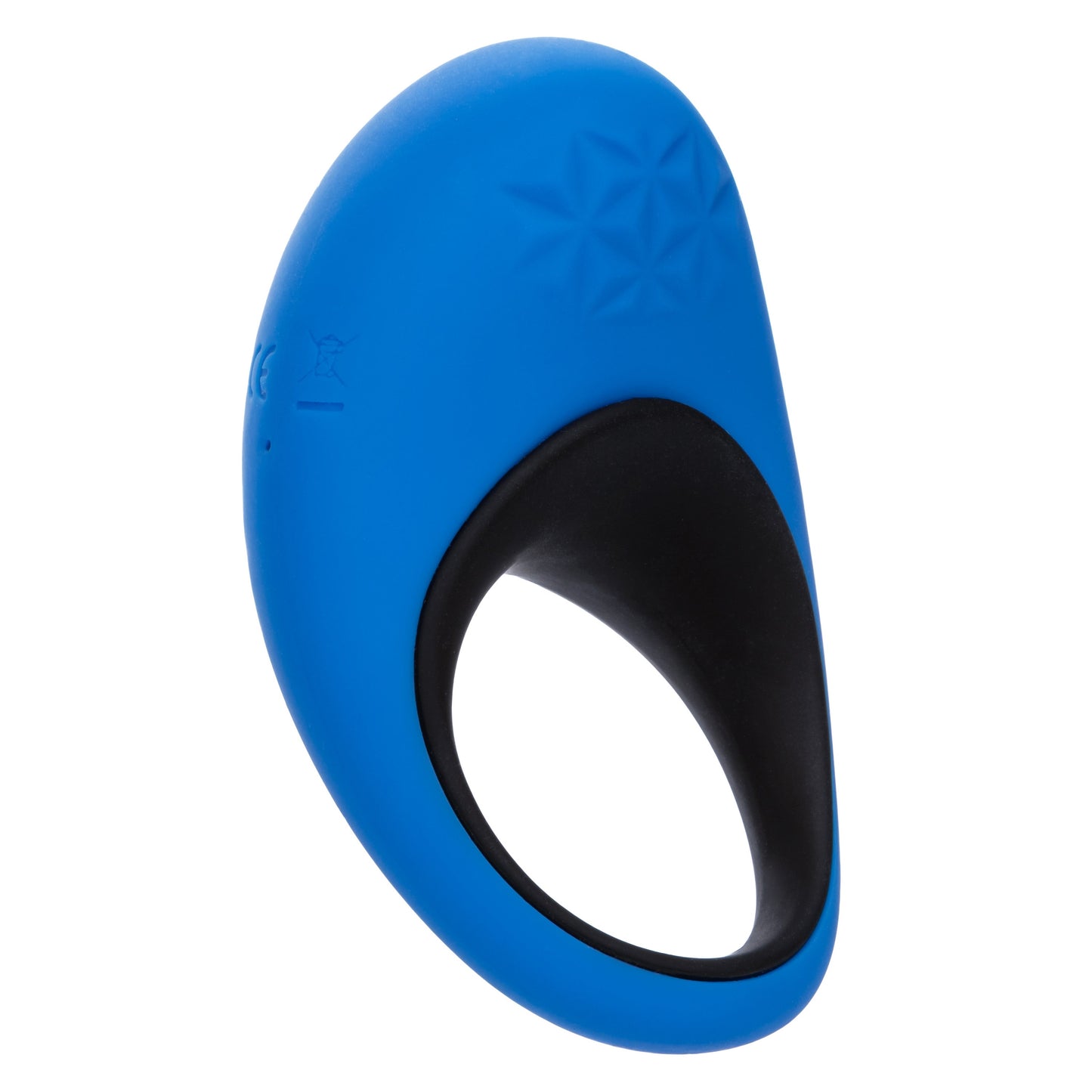 Link Up Remote Max Dual Stimulating Vibrating Silicone Ring With Remote Control Blue