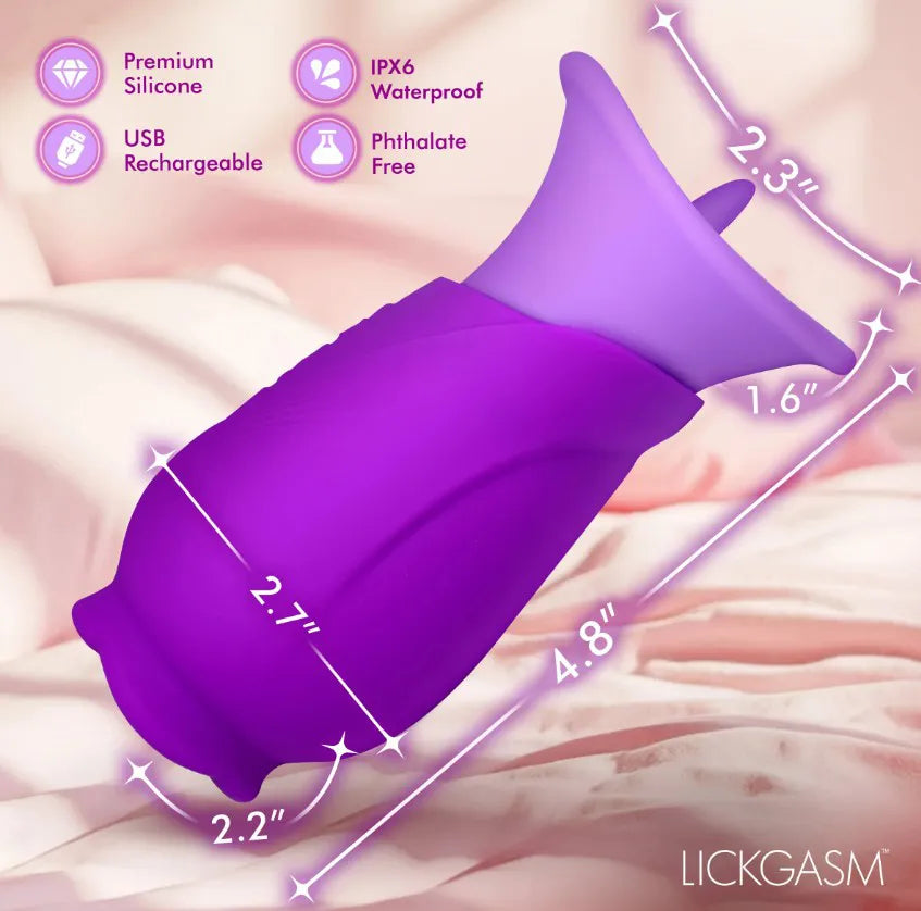 Licking Violet – Suction and Licking Vibrator with 10 Modes