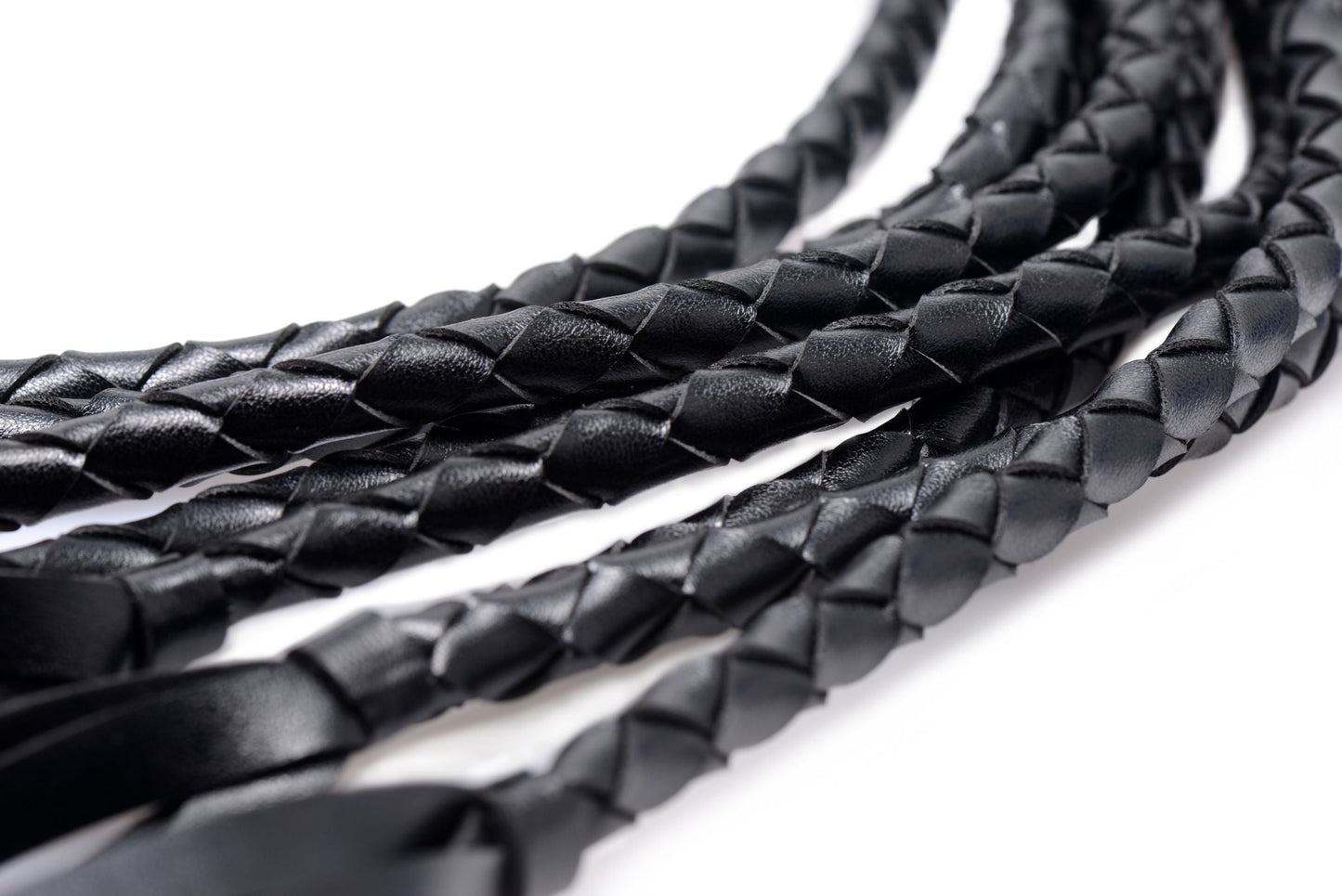 8 Tail Braided Flogger – Durable Leather Bondage Flogger