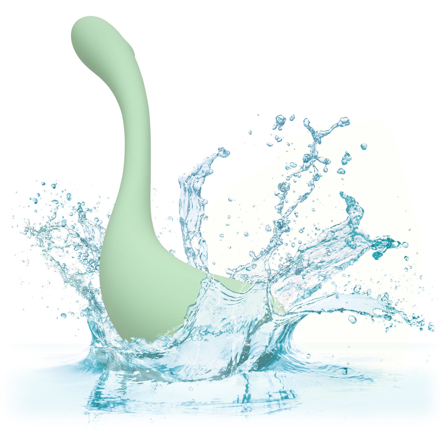 Elle Liquid Silicone Wand Vibrator in Mint Green with 10 Vibration Functions and Rechargeable