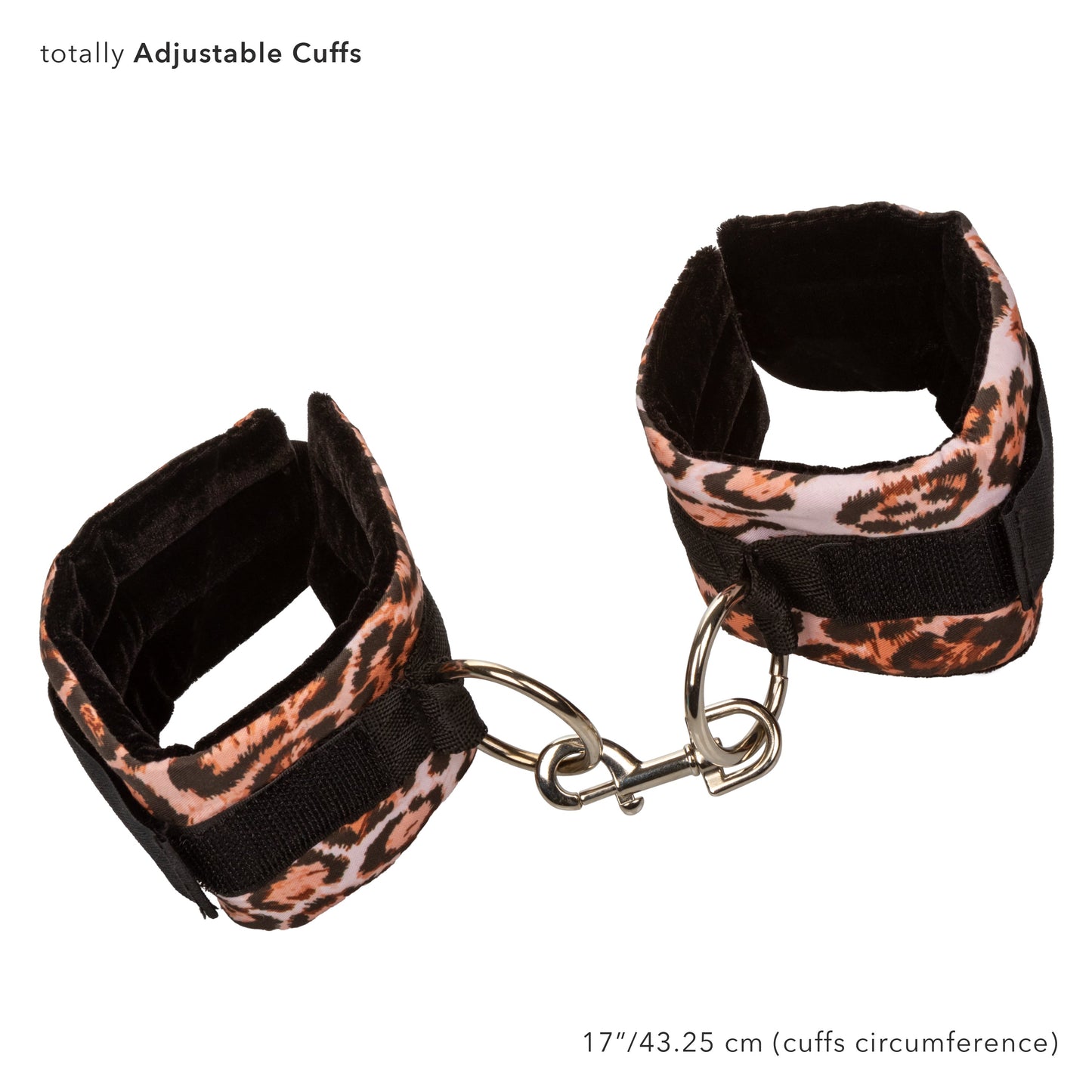 Unleashed Adventure Set 7-Piece Animal Print Faux Leather BDSM Kit with Travel Case