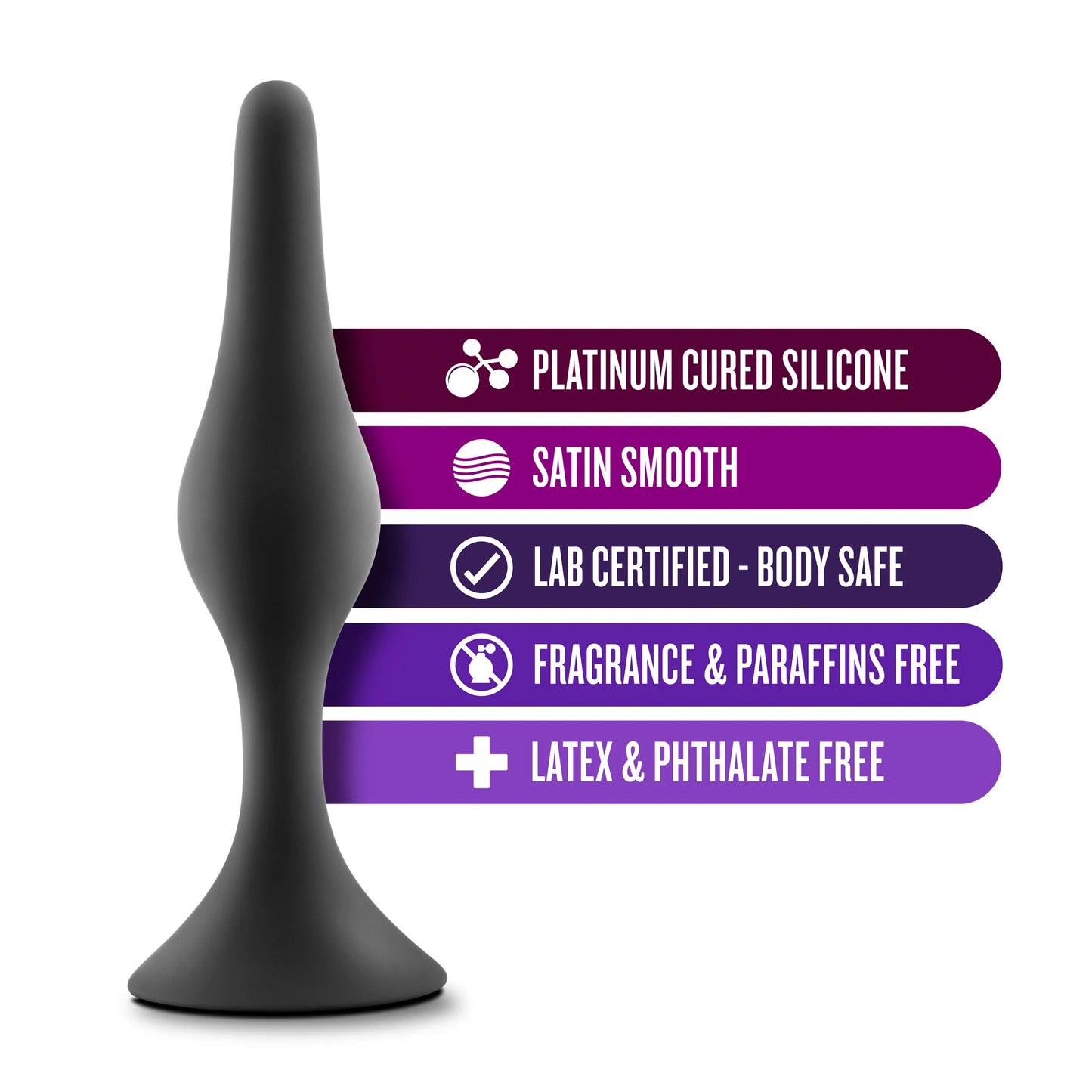 Luxe Beginner Plug Small – Comfortable Tapered Tip Butt Plug
