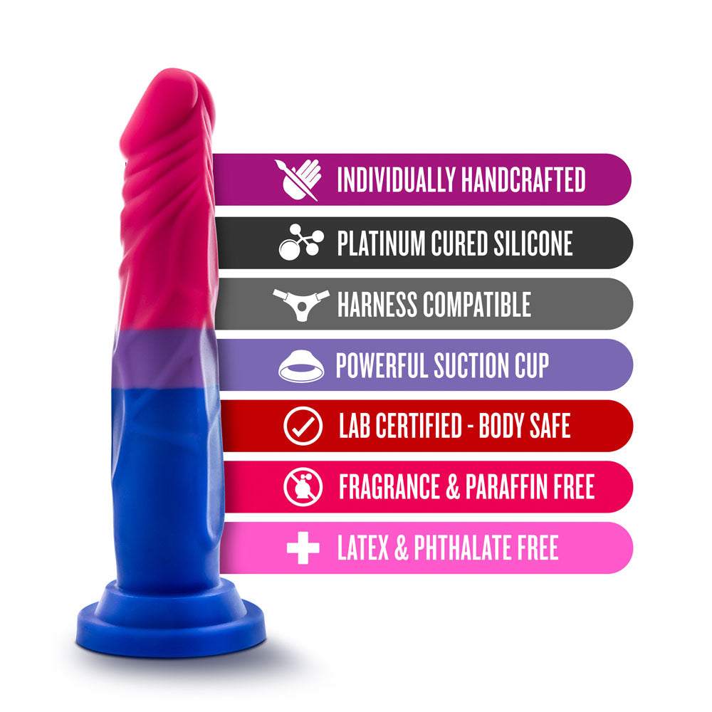 Avant Pride P8 Silicone Dildo with Suction Cup Base