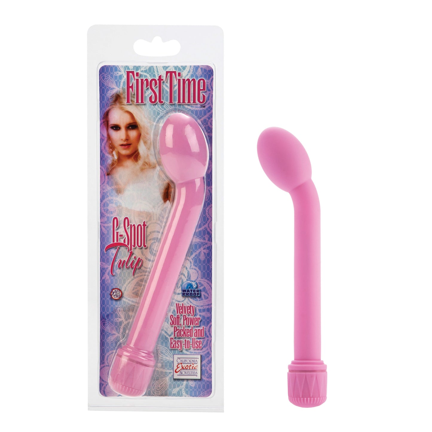 First Time Pink Tulip G-Spot Vibrator Soft Multi-Speed Toy