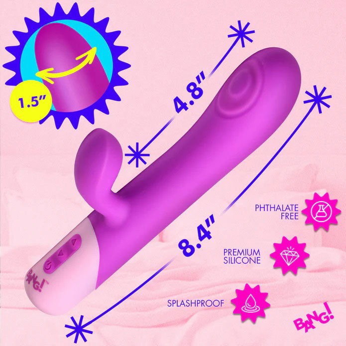 Clit Tapping Pulsing Rabbit (Purple) – Dual-Stimulation Rabbit Vibrator
