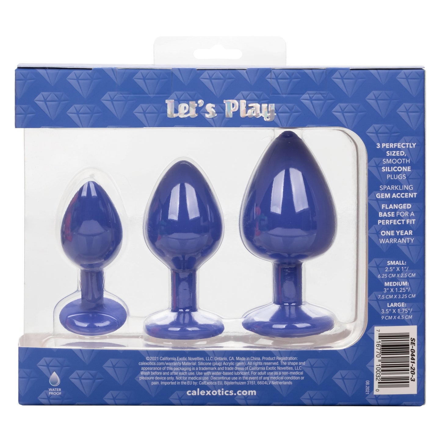 Cheeky Gems – Anal Training Kit with Three Graduated Anal Plugs