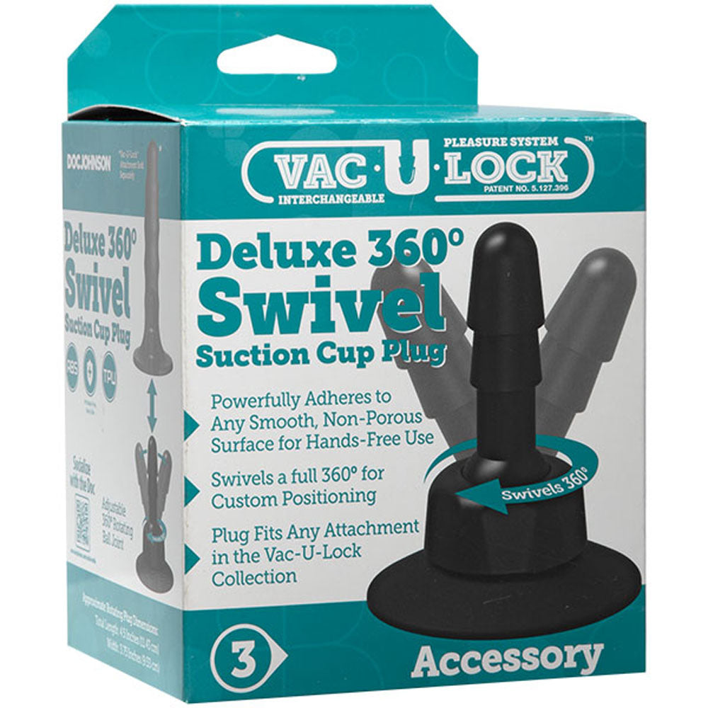 Doc Johnson Vac-U-Lock Deluxe 360° Swivel Suction Cup Plug Accessory