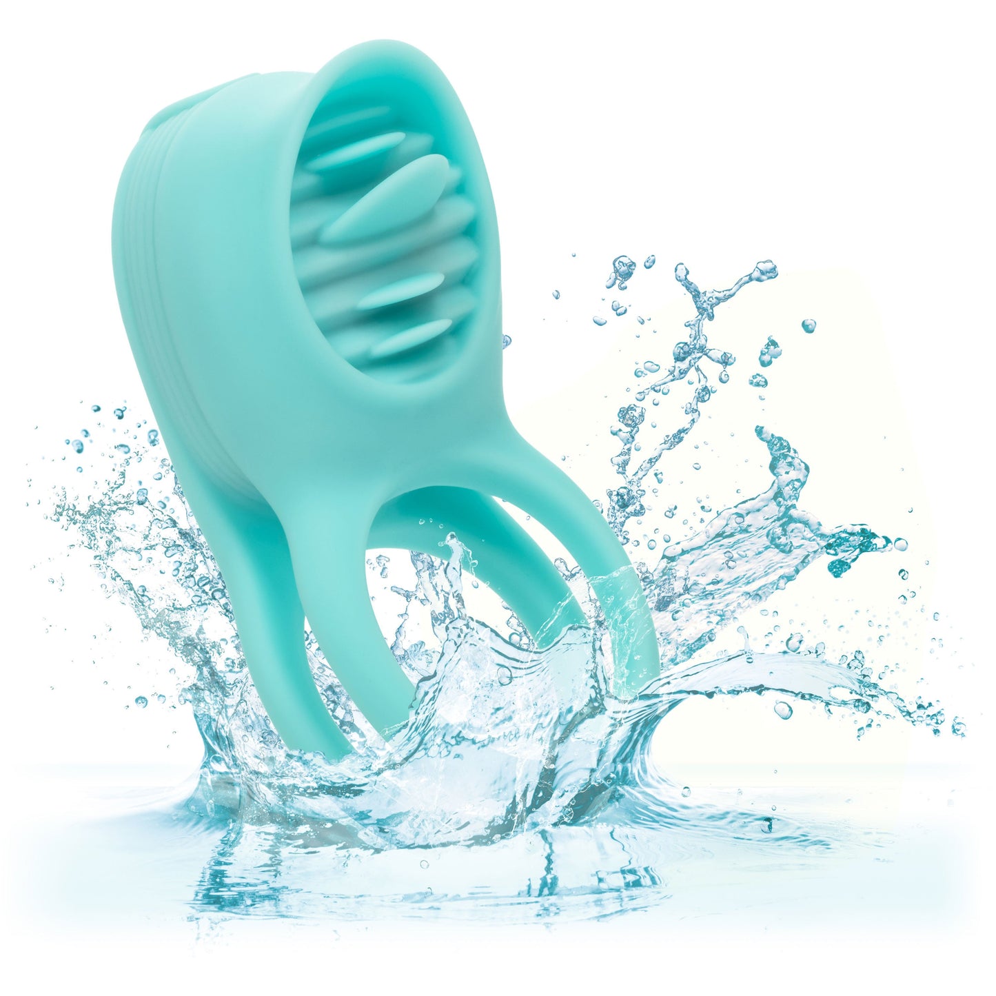 Silicone Rechargeable French Kiss Enhancer – Vibrator with 12 Functions and Flickering Teaser Ring