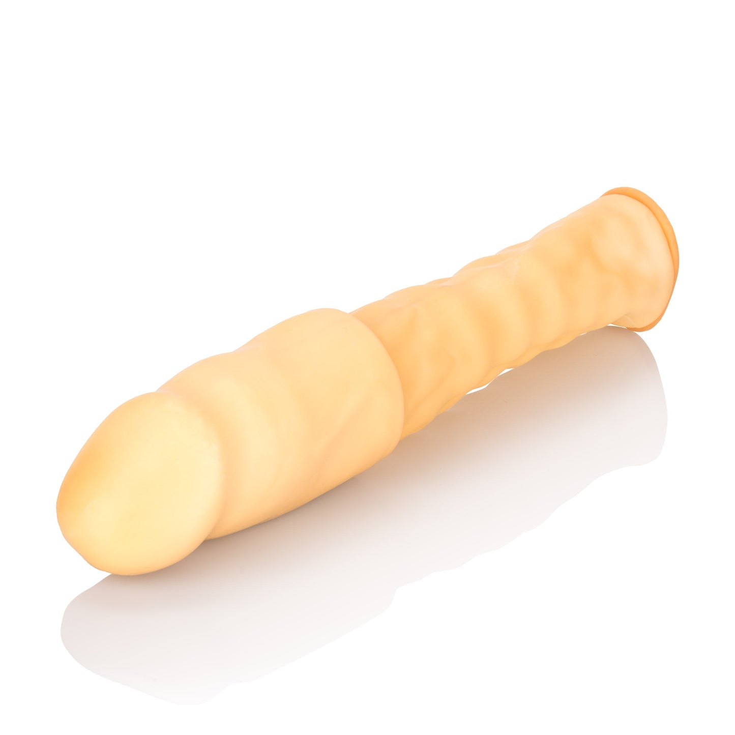 Smooth 3 Inch Ivory Latex Penis Extension with Roll Down Sleeve