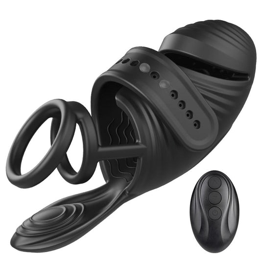 Emma - Delay Ejaculation Desensitization Training 7 Vibration Masturbation Penis Vibrator Masturbation Cup