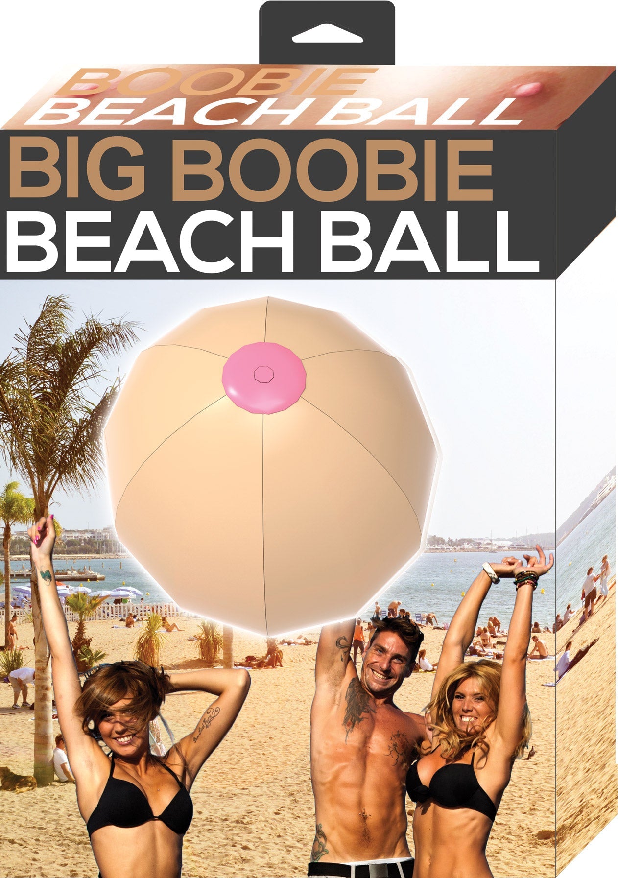 Big Boobie Beach Ball – 30 Inch Durable Jumbo Inflatable Beach Toy