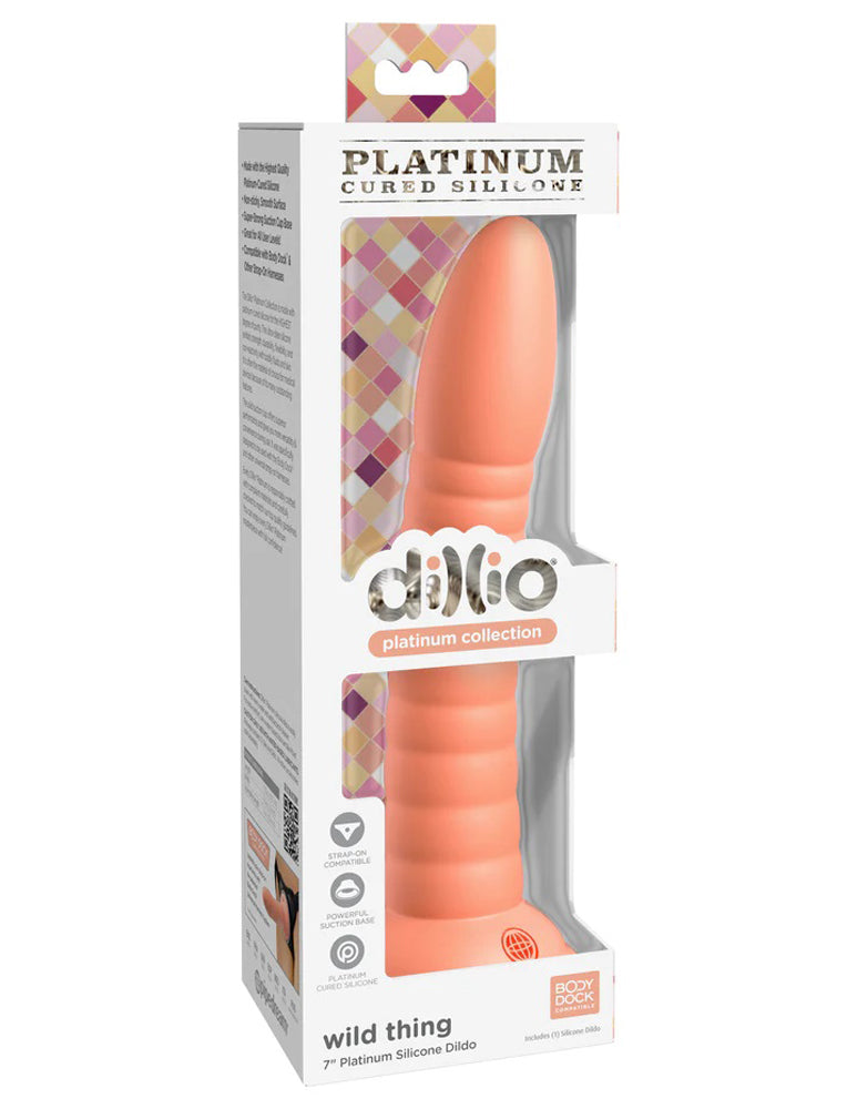 Dillio Platinum Wild Thing Peach 17.8 Centimeter Dong