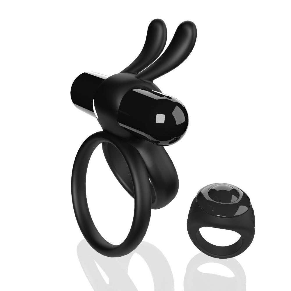 Ohare XL (Black) – Rechargeable Waterproof Remote Control Rabbit Vibrator