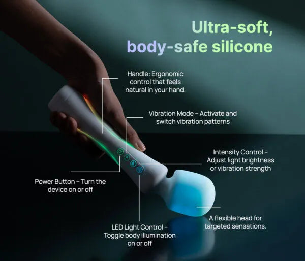 Paradise Illumination The Wand – RGB Illuminated Wand Vibrator