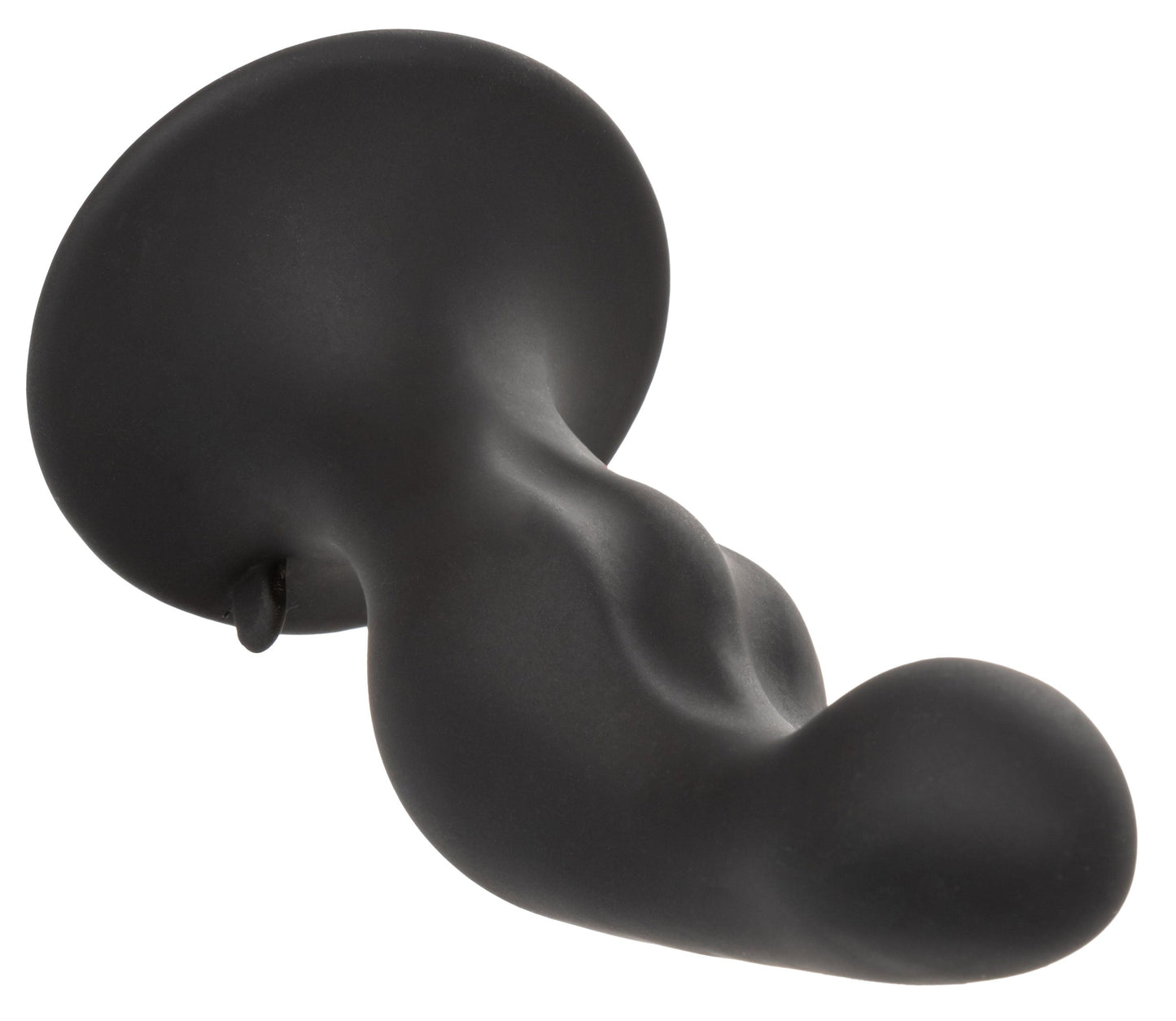 Silicone Anal Ripple Kit Set of 3 Black Graduated Curved Anal Plugs with Suction Cup Base